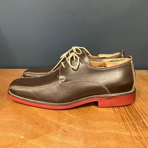 Rare! Michael Toschi Micro Bicycle Toe Shoes Chocolate w/red Sole. sz 11.5